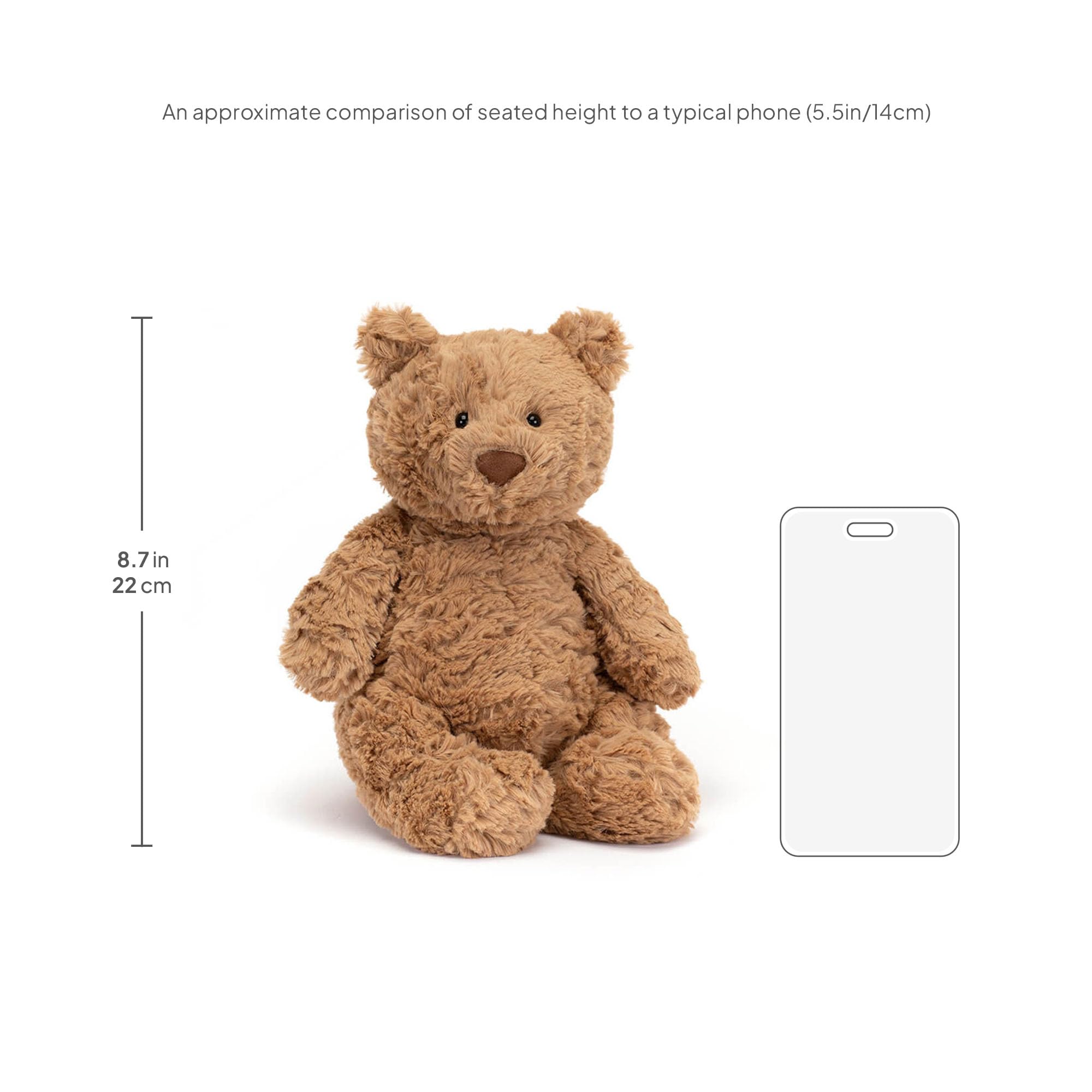 Jellycat Bartholomew primer plano de la textura del pelaje, suavidad visible