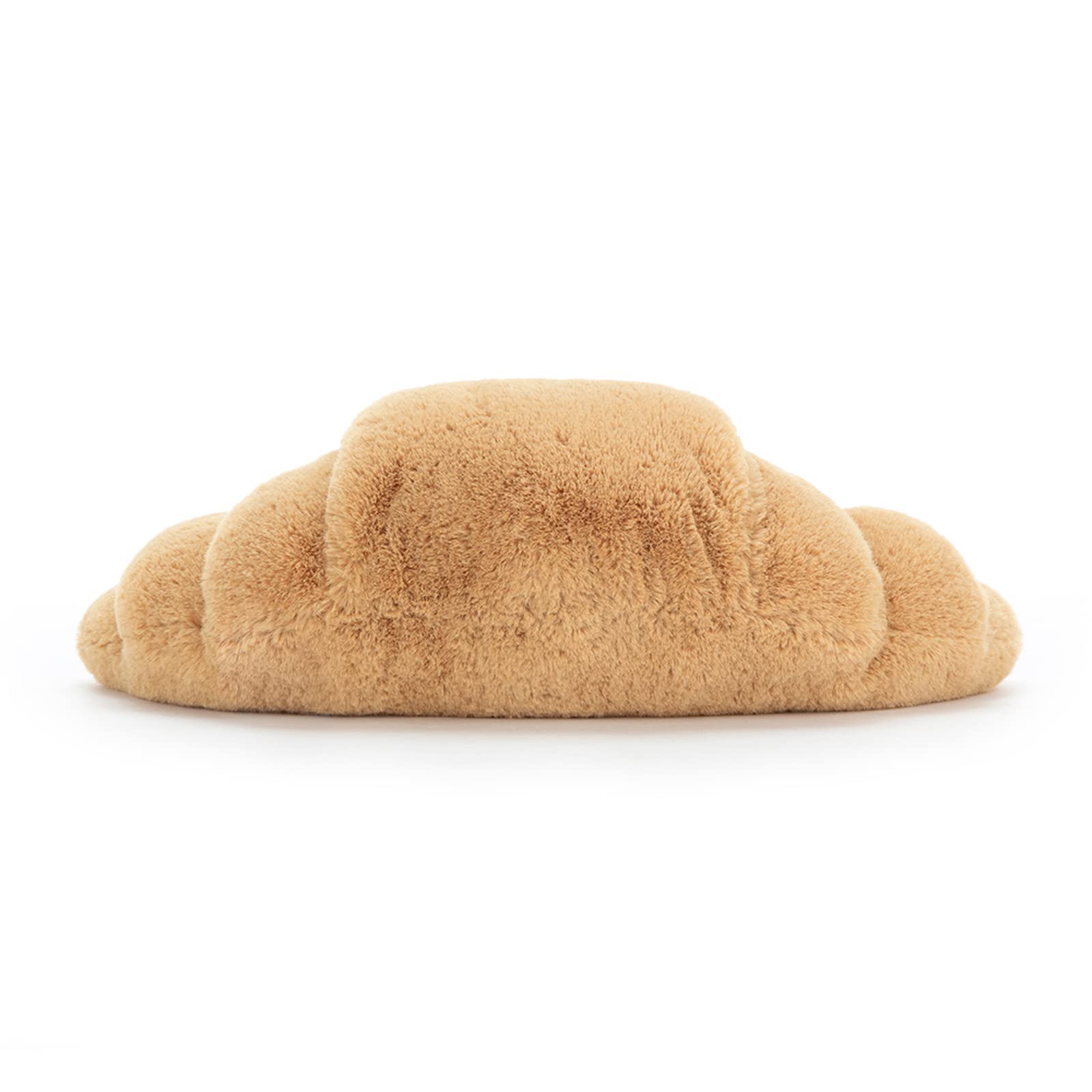 Jellycat croissant etiqueta de marca y acabado artesanal visible