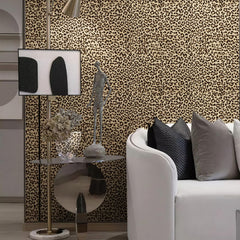 JiffDiff papel tapiz aplicado en pared de dormitorio dando estilo y punto focal