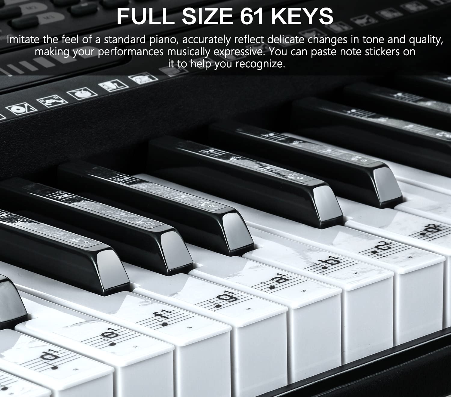 JIKADA teclado en uso con micrófono, ideal para practicar y cantar