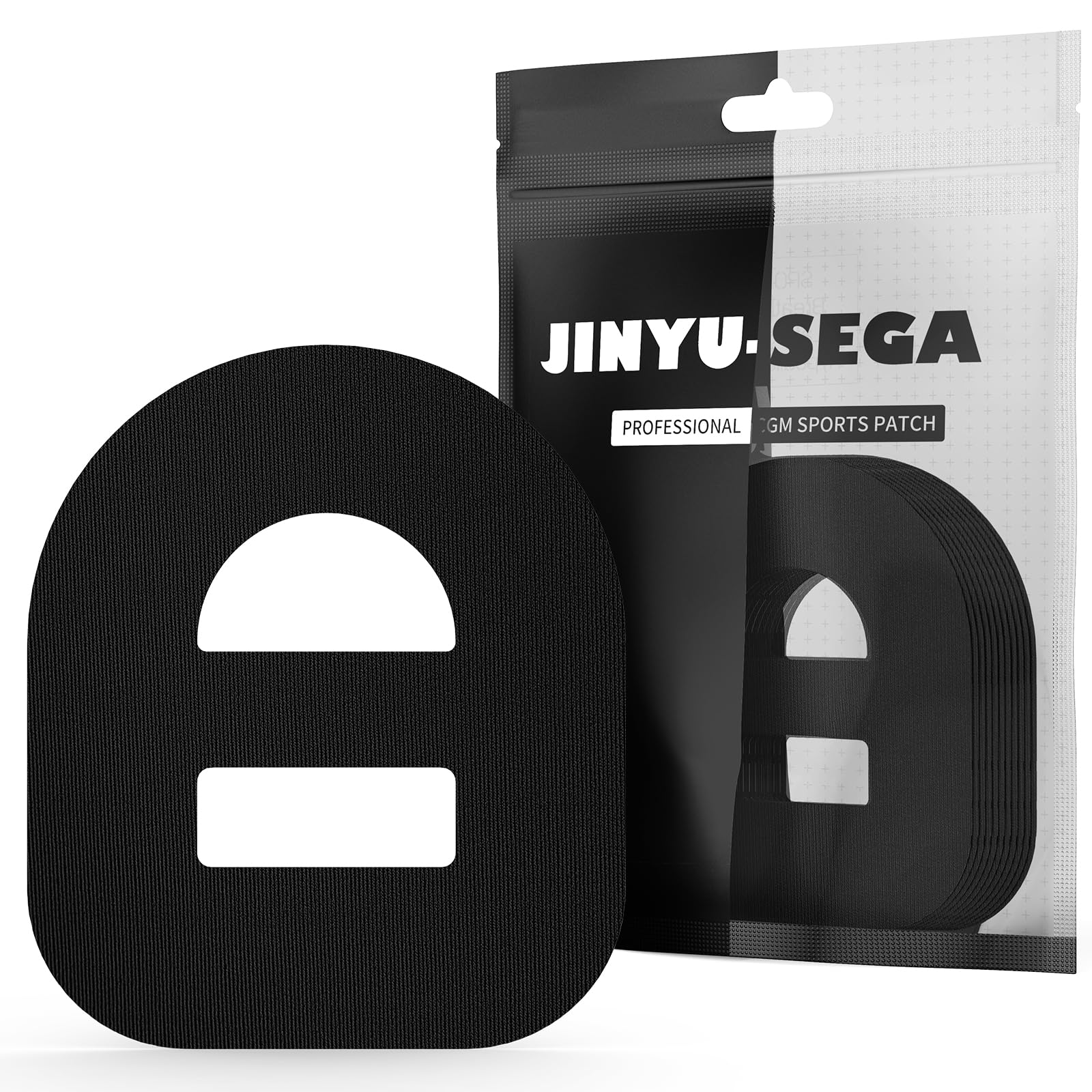 Jinyu-Sega empaque frontal mostrando 30 parches y protección segura