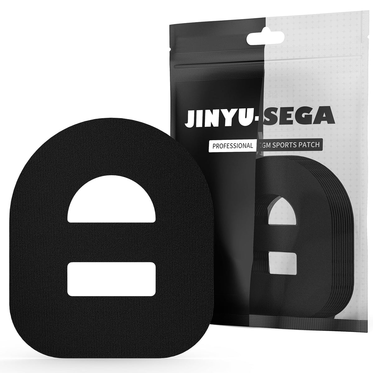 Jinyu-Sega empaque frontal mostrando 30 parches y protección segura