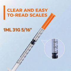 JINYULAI syringe barrel close-up with clear graduations for precise measurement