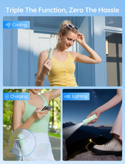 JISULIFE detalle de aspas plegadas protegiendo prendas y dedos