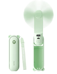 JISULIFE ventilador frontal mostrando diseño compacto y portabilidad