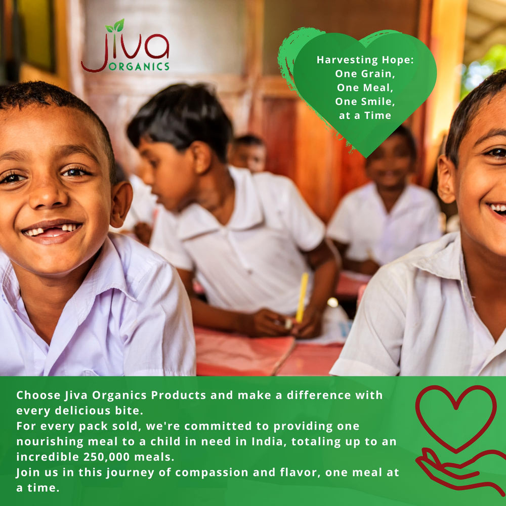Jiva Organics etiqueta USDA Organic y detalles de certificación