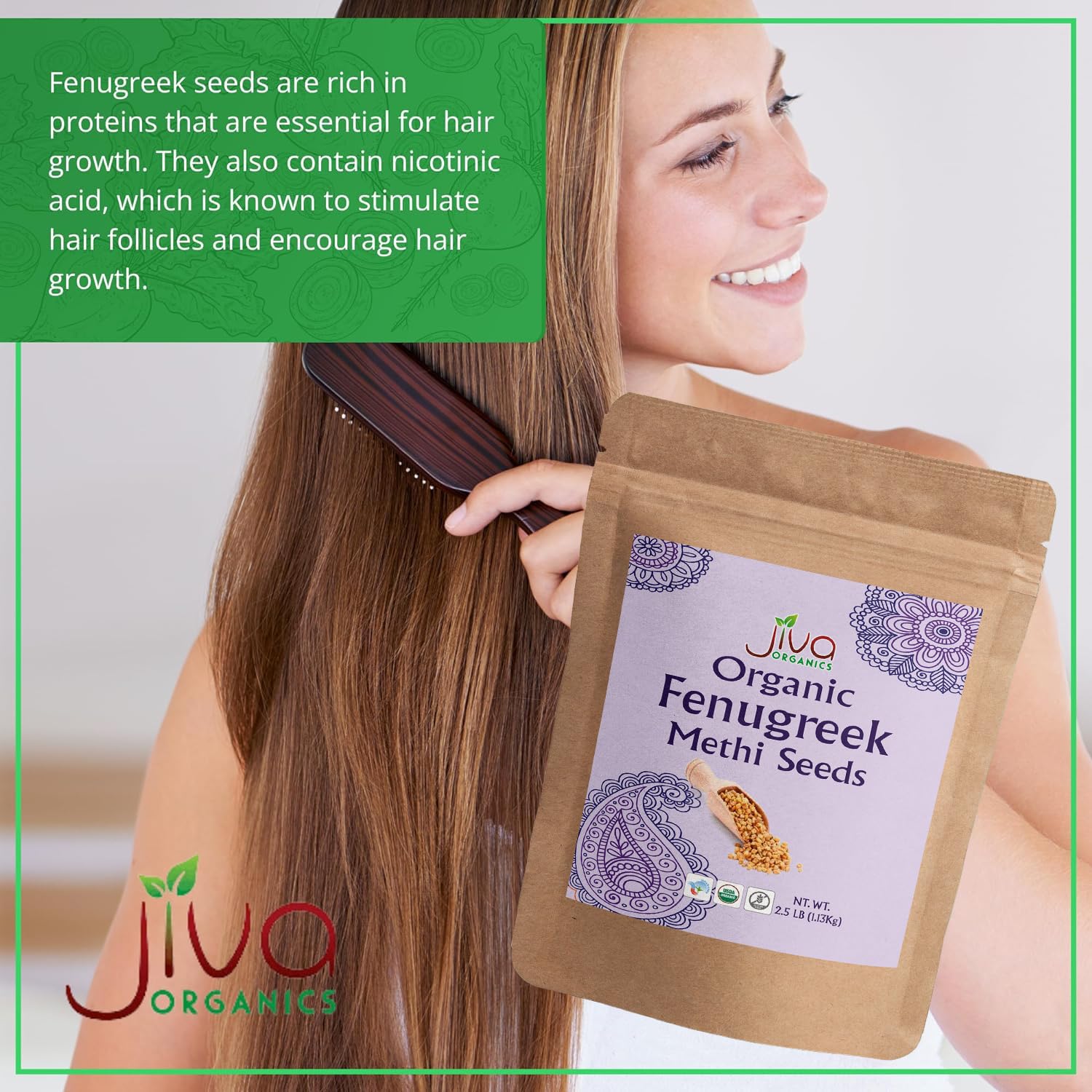 Jiva Organics semillas molidas y especias listas para mezclas