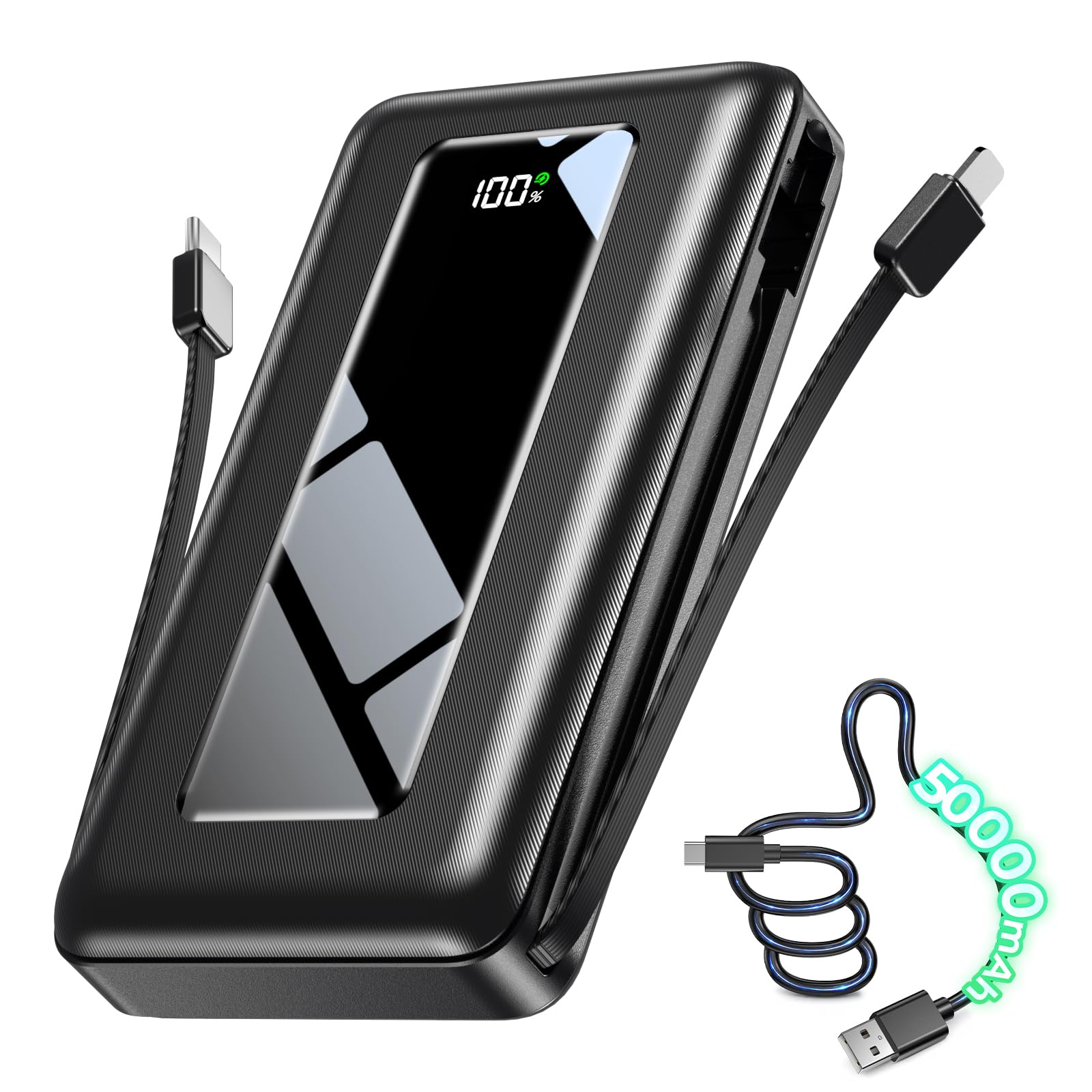 JKELAR vista frontal del power bank y su diseño compacto beneficio portabilidad