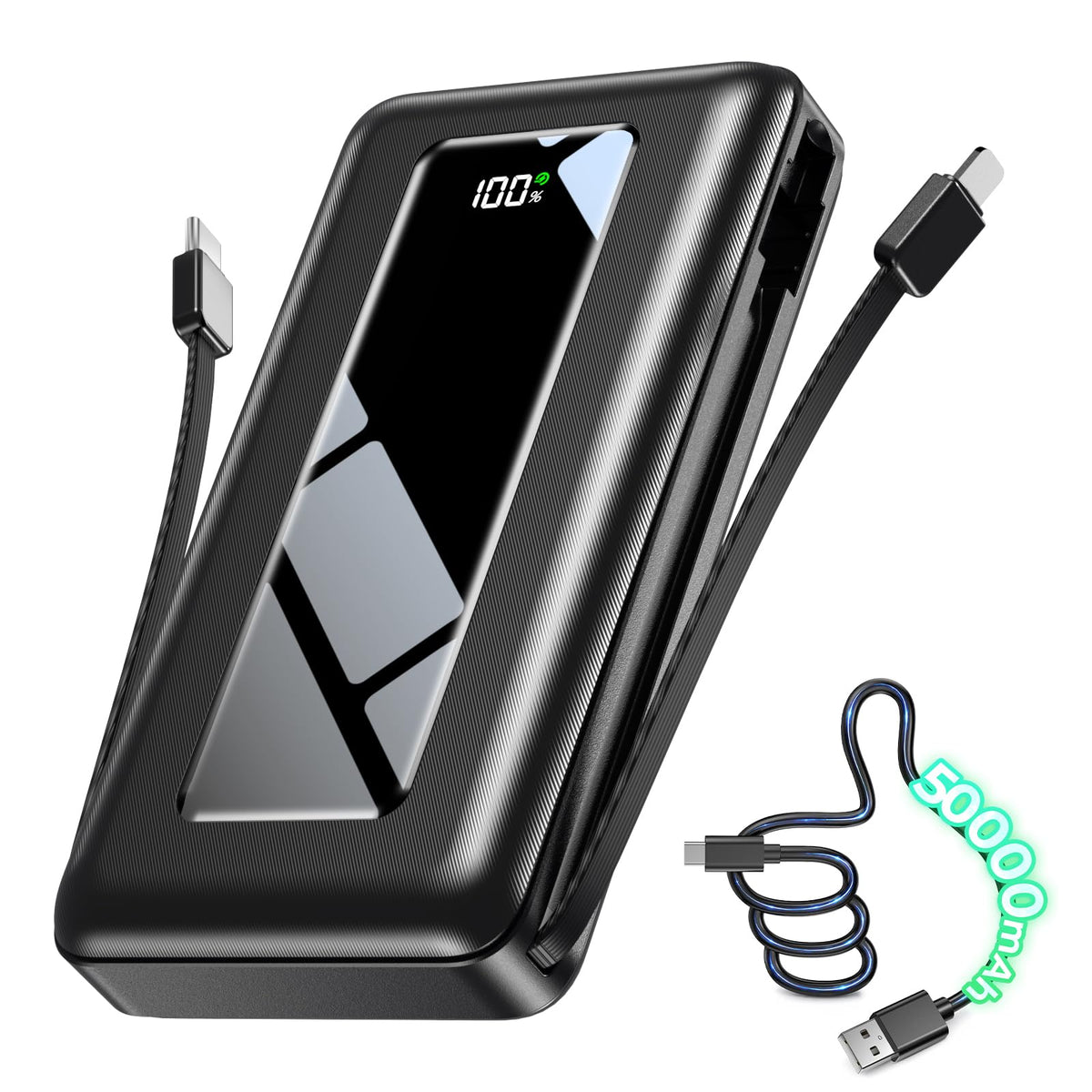 JKELAR vista frontal del power bank y su diseño compacto beneficio portabilidad