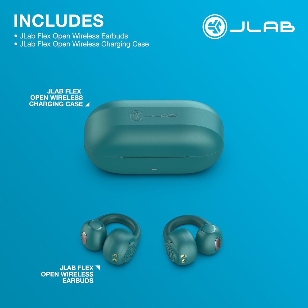 JLab Flex comparación de tamaño en la mano para ver su portabilidad