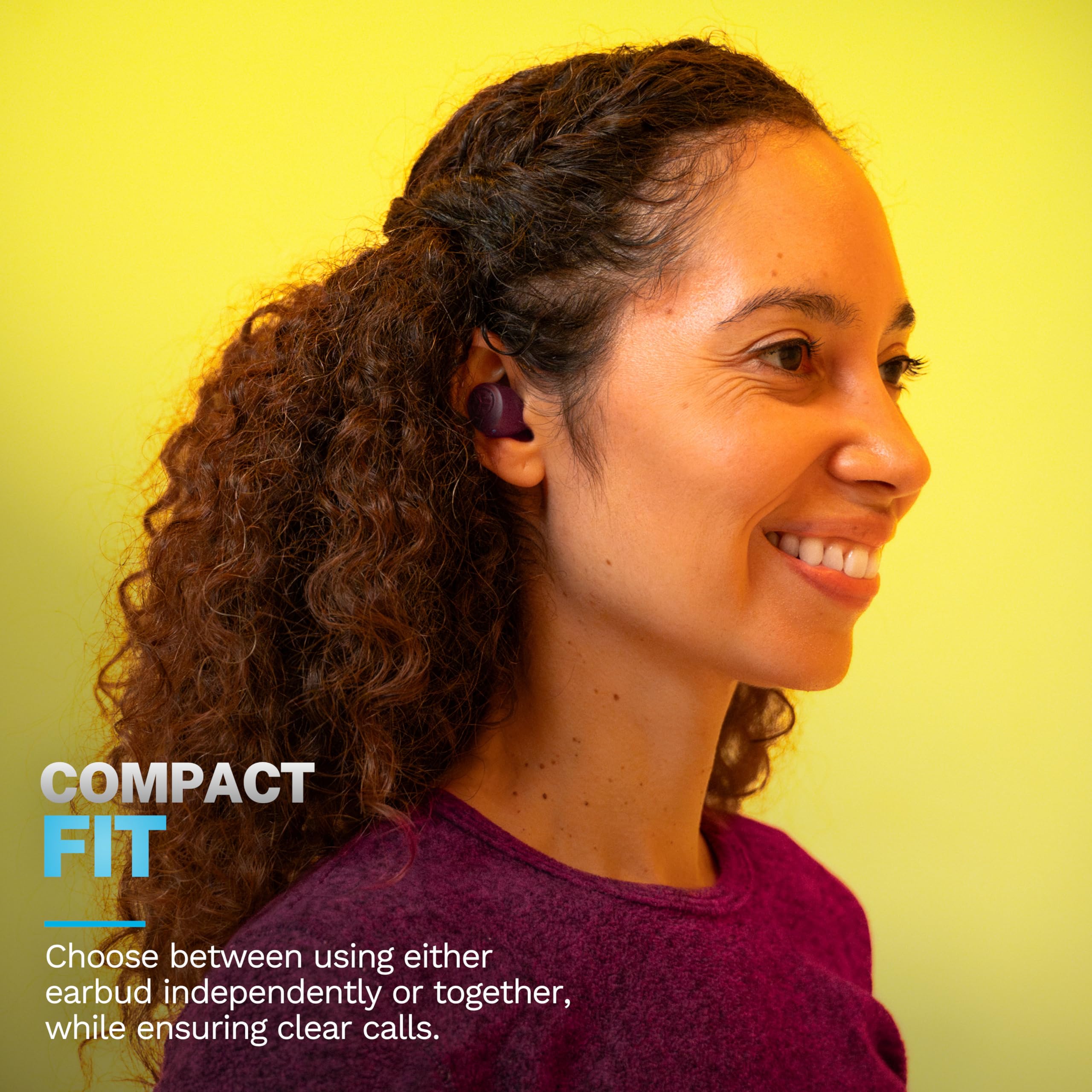 JLab Go Air Pop+ pantalla de app EQ mostrando presets personalizables