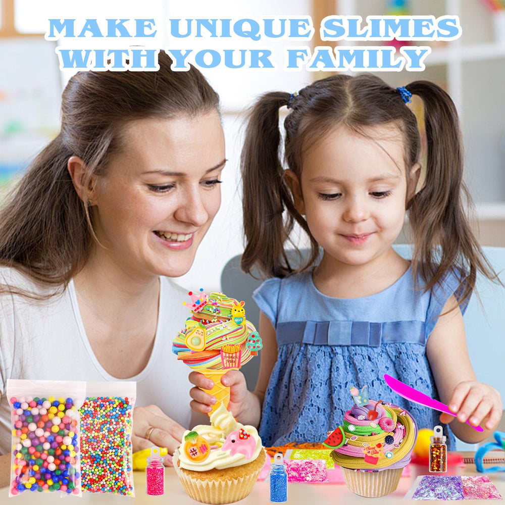 JMUQ conjunto de frascos pequeños para almacenar y transportar slime