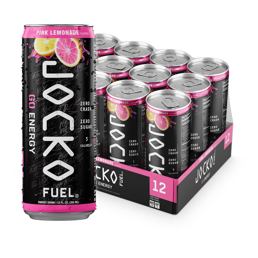 Jocko Fuel GO lata frontal mostrando etiqueta y diseño energético