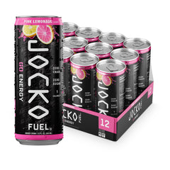 Jocko Fuel GO lata frontal mostrando etiqueta y diseño energético