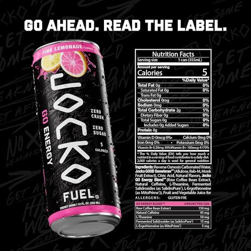 Jocko Fuel GO pack de 12 latas mostrando almacenamiento práctico