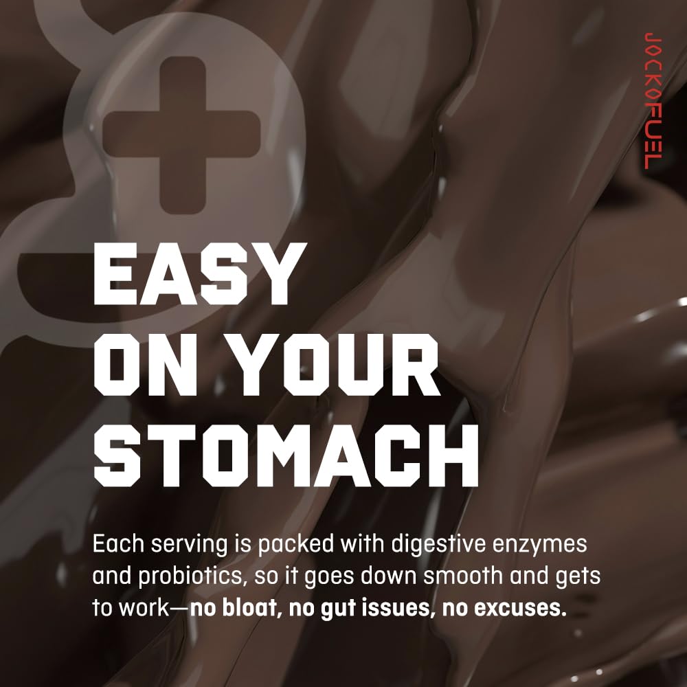 Jocko Fuel etiqueta de ingredientes, información clara de proteínas y enzimas