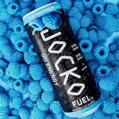Jocko Fuel bebida vertida mostrando color y textura refrescante