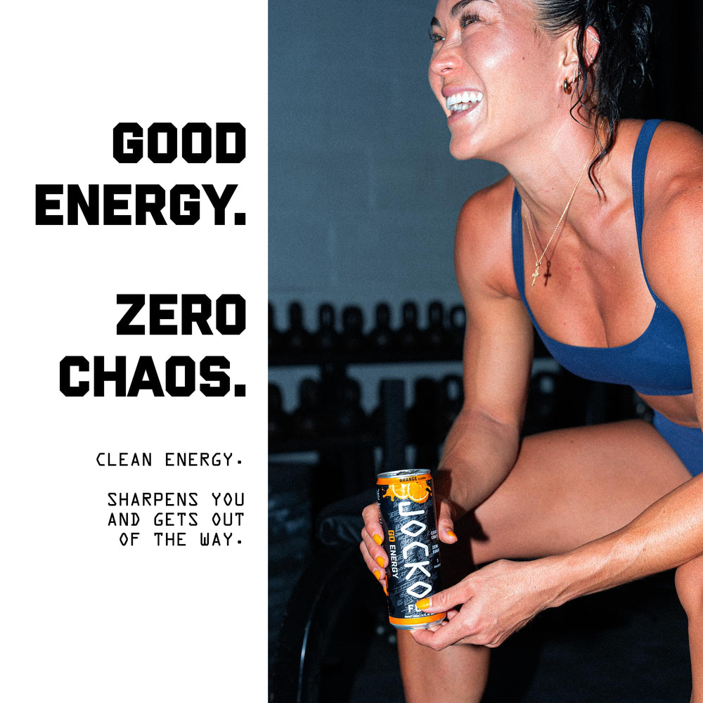 Jocko Fuel lata en mano para ver escala, tamaño práctico para llevar