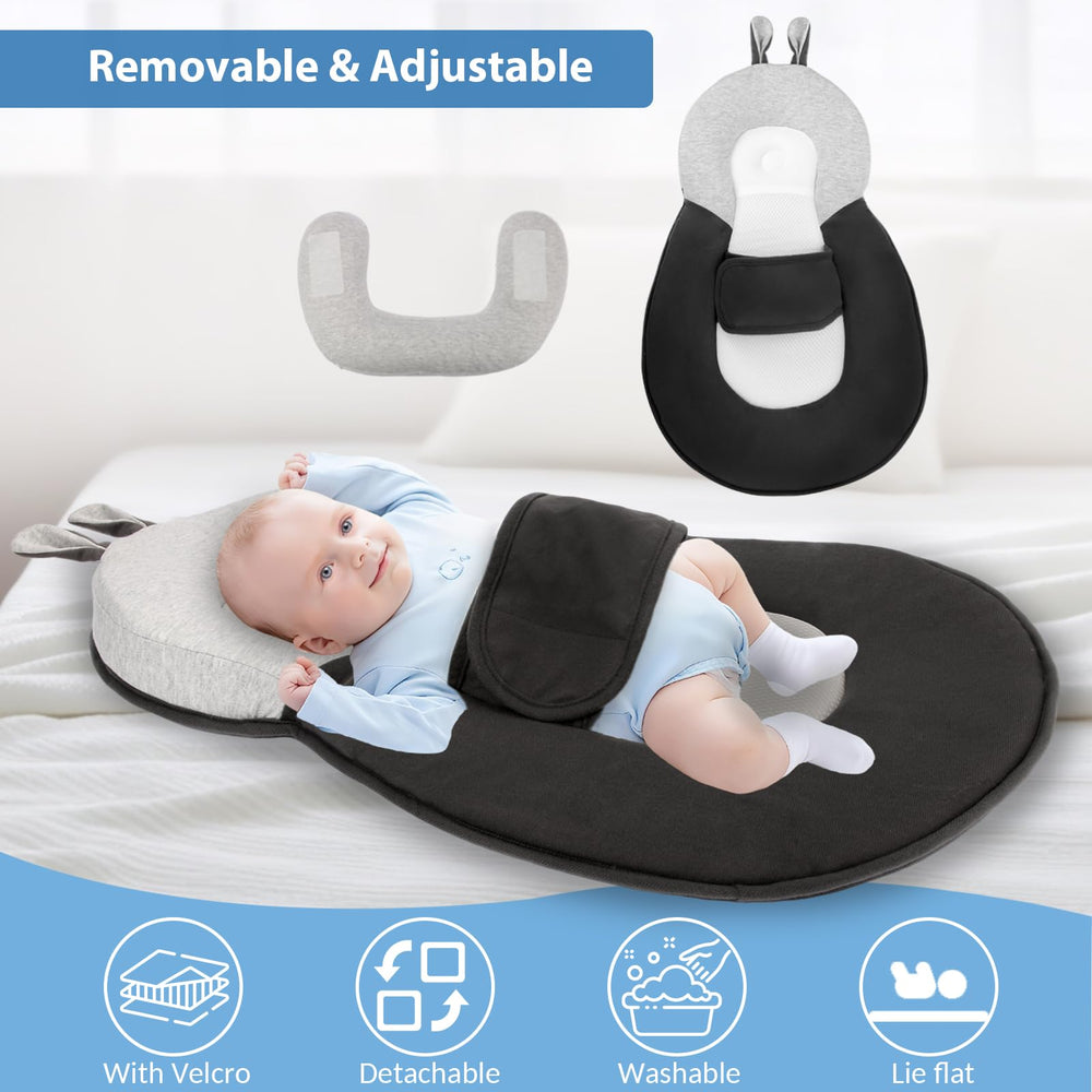 Joehea baby lounger en sala con bebé supervisado, conveniencia familiar