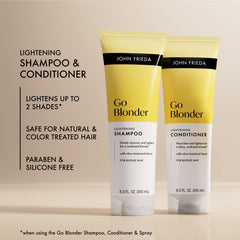 John Frieda envases hechos con 50% material reciclado, opción sostenible