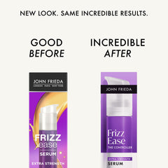 John Frieda textura del serum sobre el dispensador, rápido absorción y sin peso