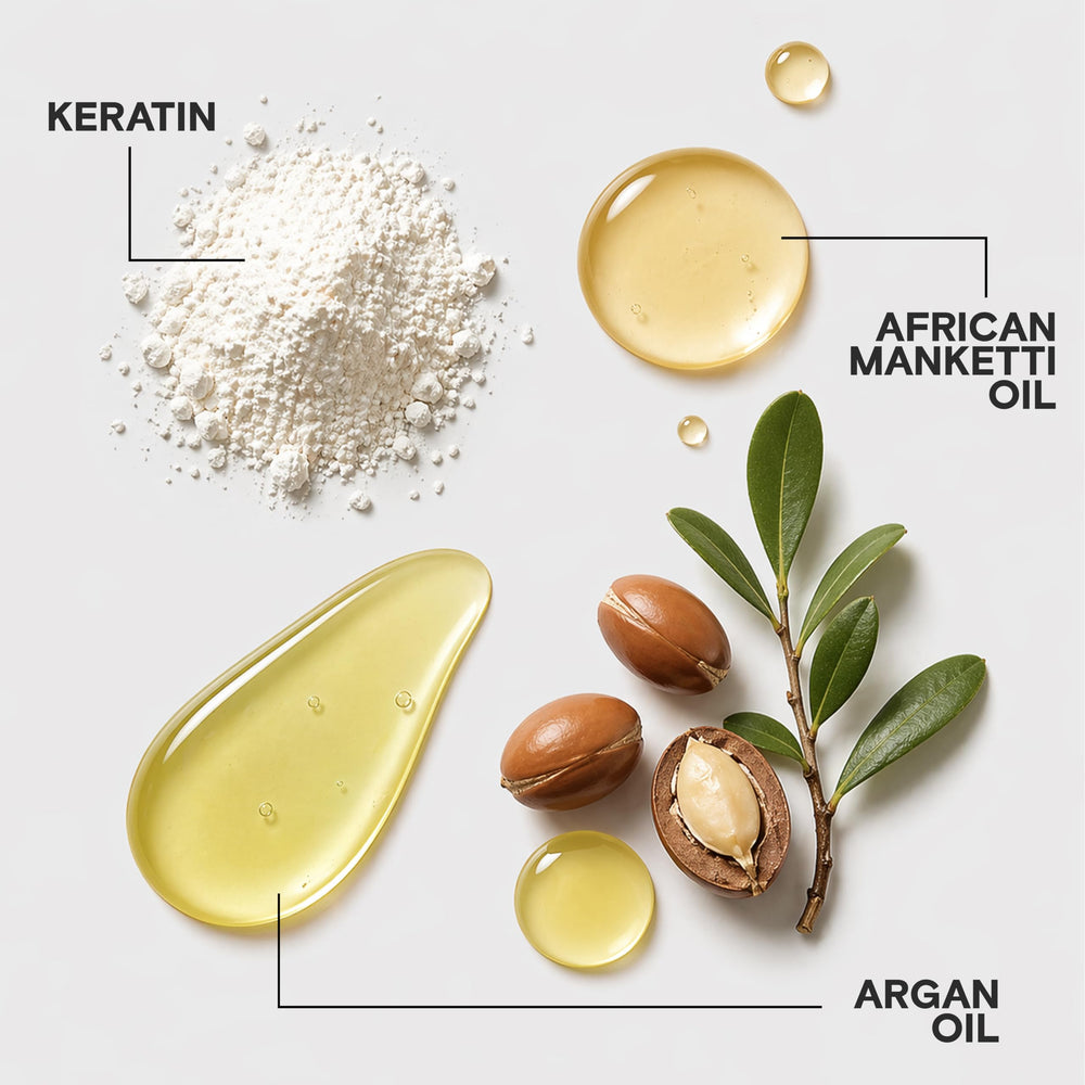 Joico etiqueta con ingredientes clave y beneficios reparadores