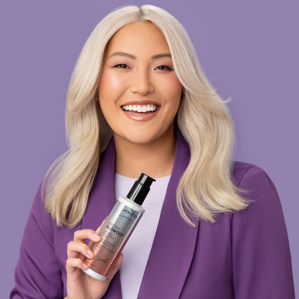 Joico Dream Blowout cabello suave y sin frizz en ambiente cotidiano