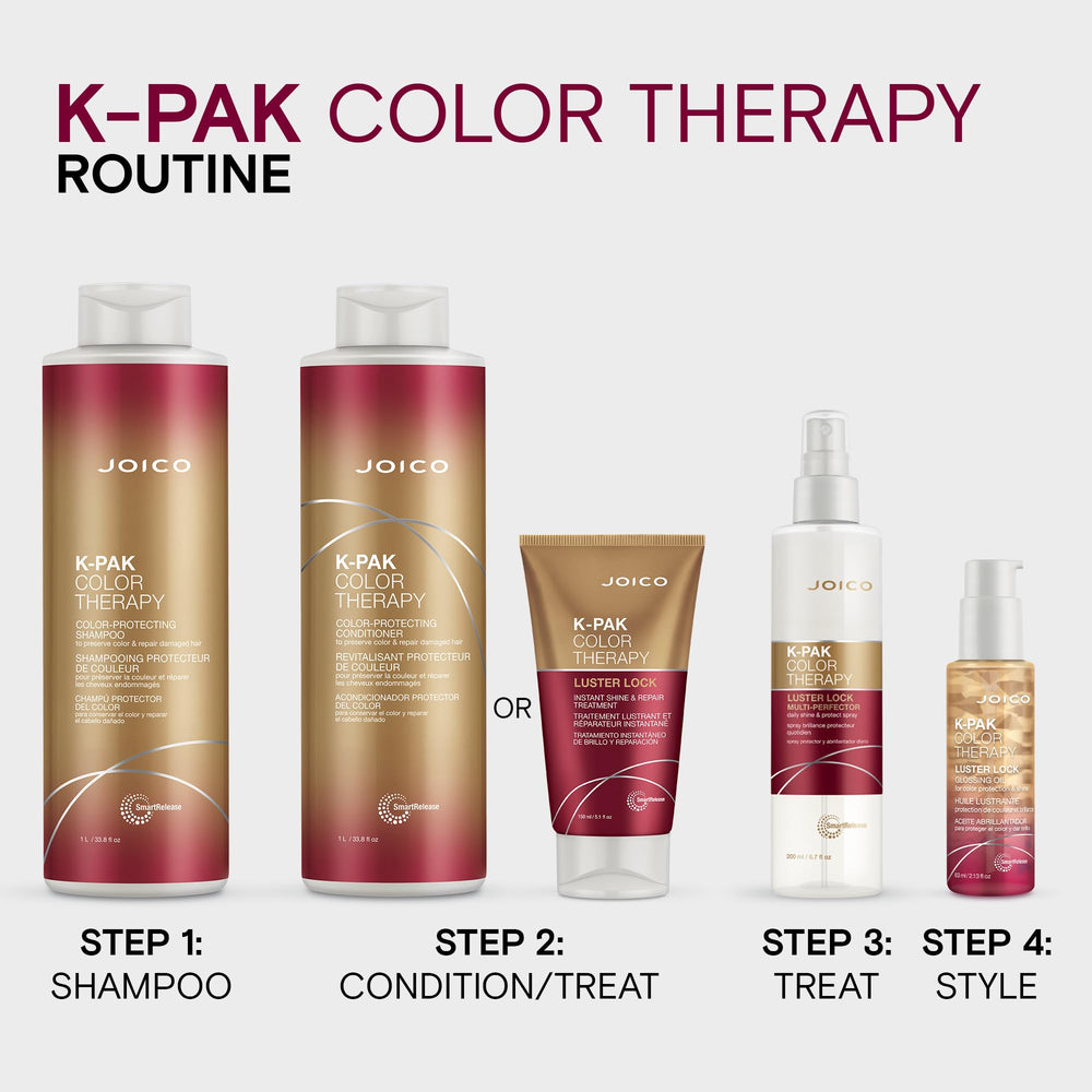 Joico producto en ambiente lifestyle resaltando cabello brillante