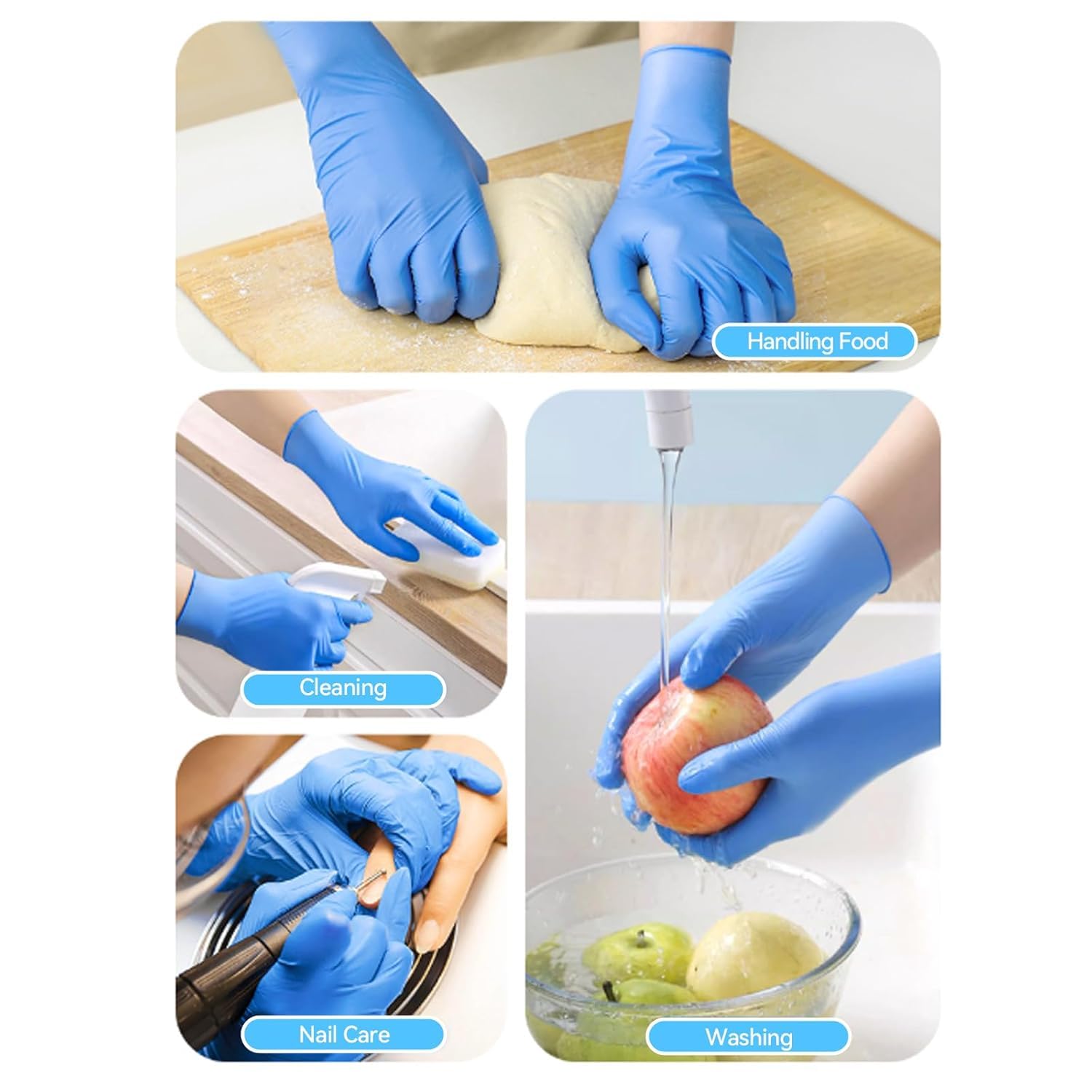 Jointown caja abierta con 100 guantes lista para uso y reposición