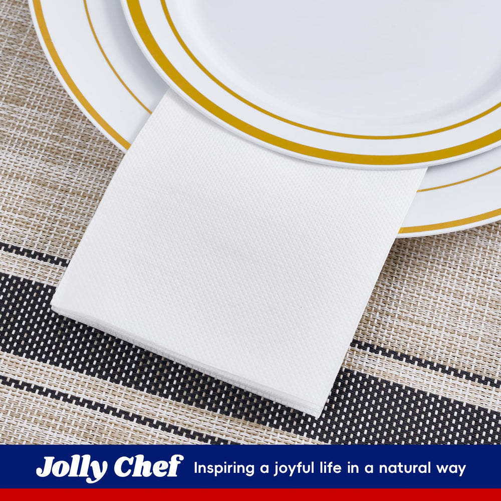 JOLLY CHEF primer plano textura de la servilleta, absorción mejorada