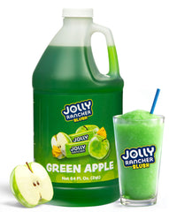 Jolly Rancher botella frontal manzana verde muestra envase práctico y sabor intenso