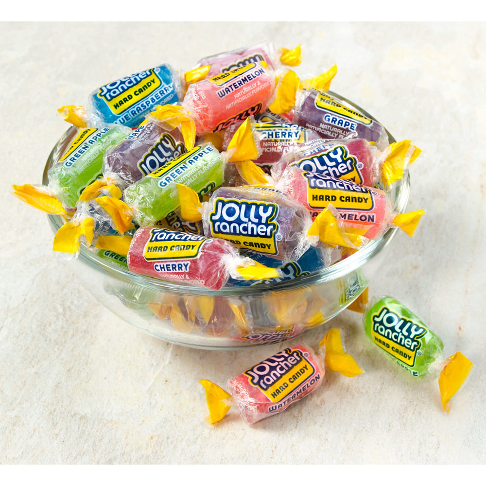 JOLLY RANCHER primer plano textura del caramelo y brillo apetitoso