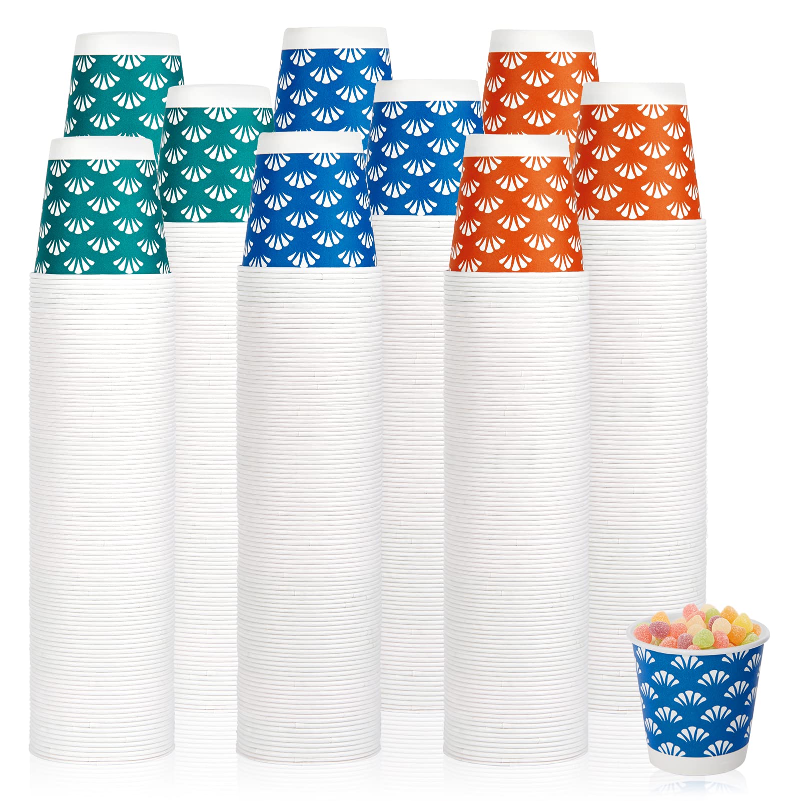 JollyPack paquete frontal con 1200 vasos coloridos, práctico para eventos
