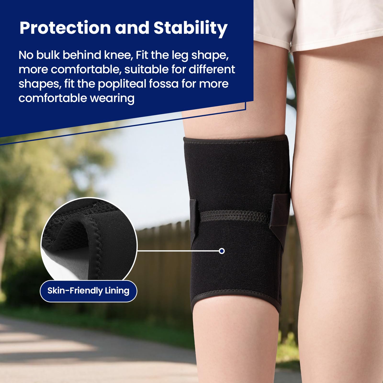 JOMVD fabric texture showing neoprene blend for support and breathability