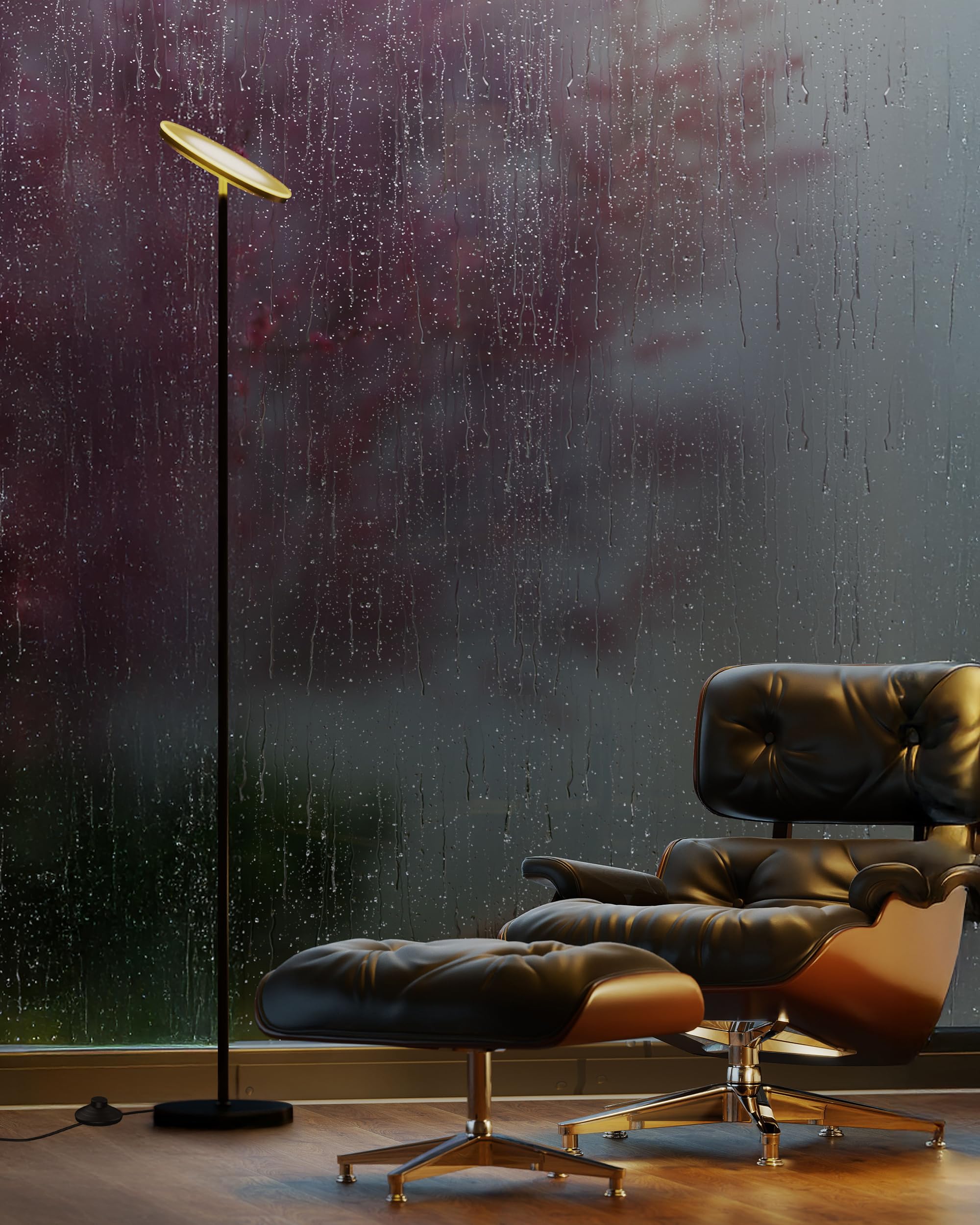 JOOFO lámpara en uso junto a sillón ideal para leer