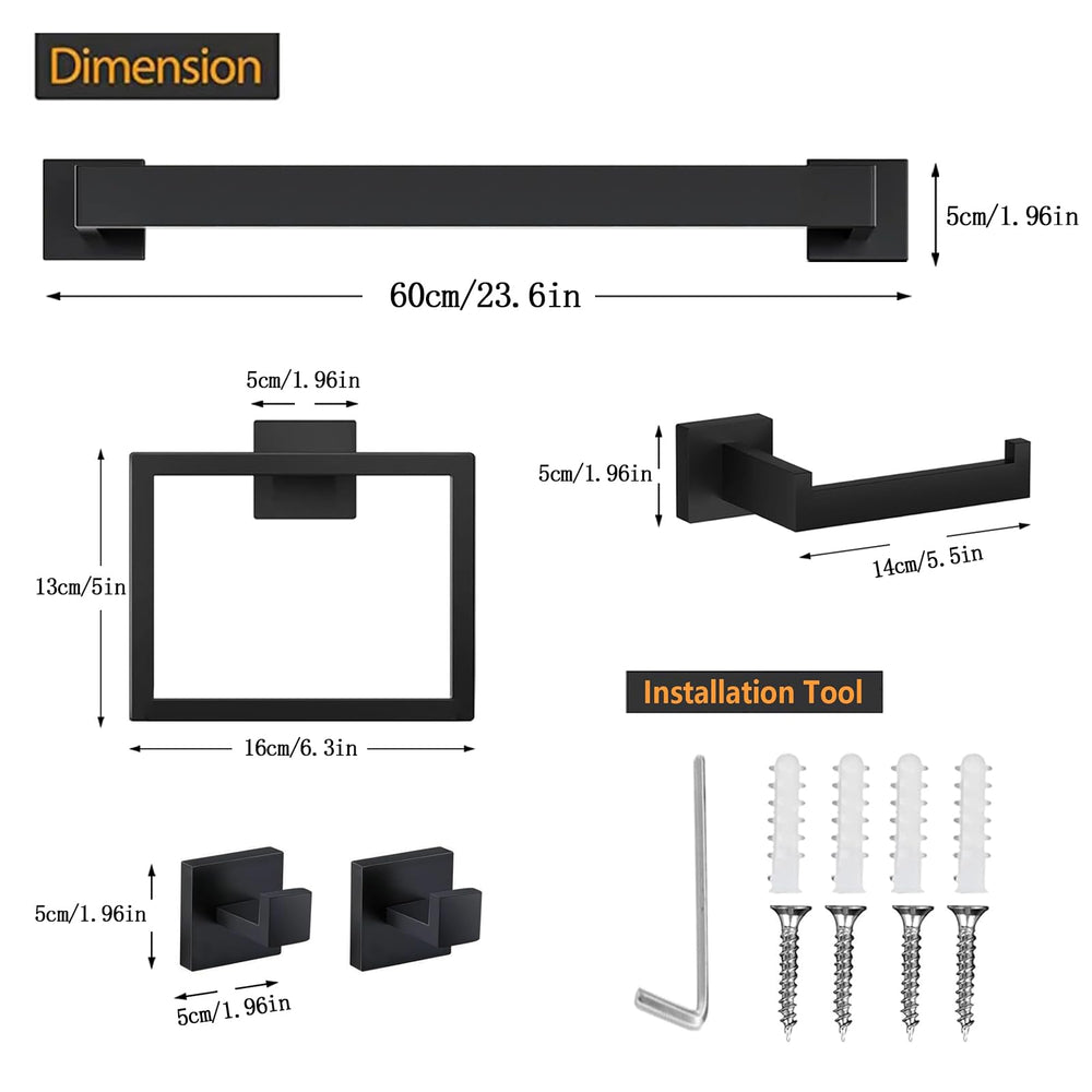 JOPOFI kit de montaje con tornillos y llave incluida para instalación fácil