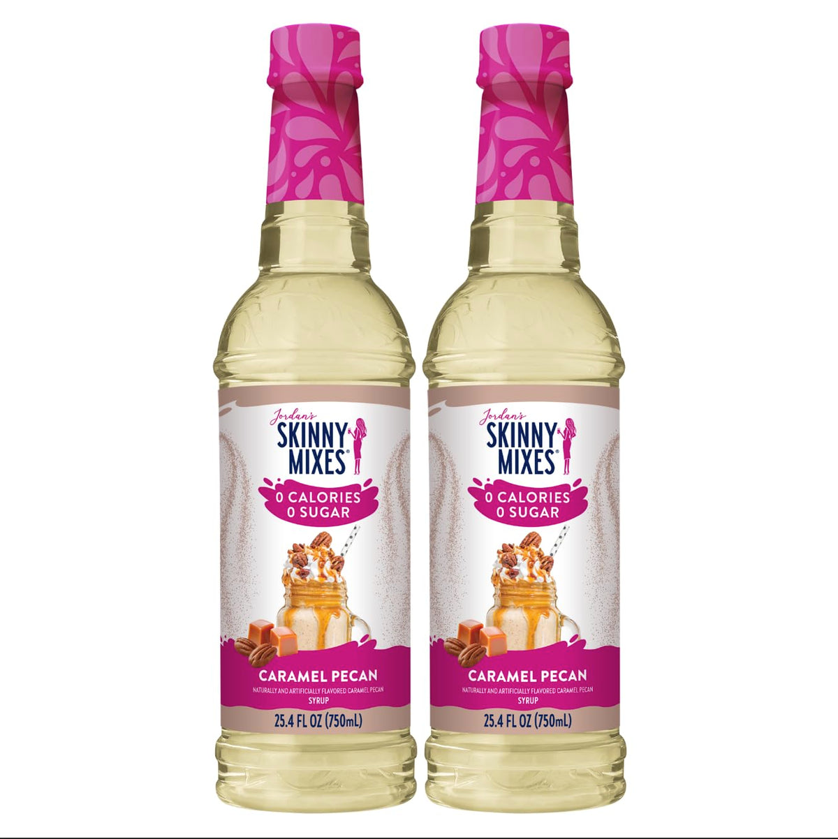 Jordan's Skinny Mixes botella frontal mostrando etiqueta y tamaño práctico