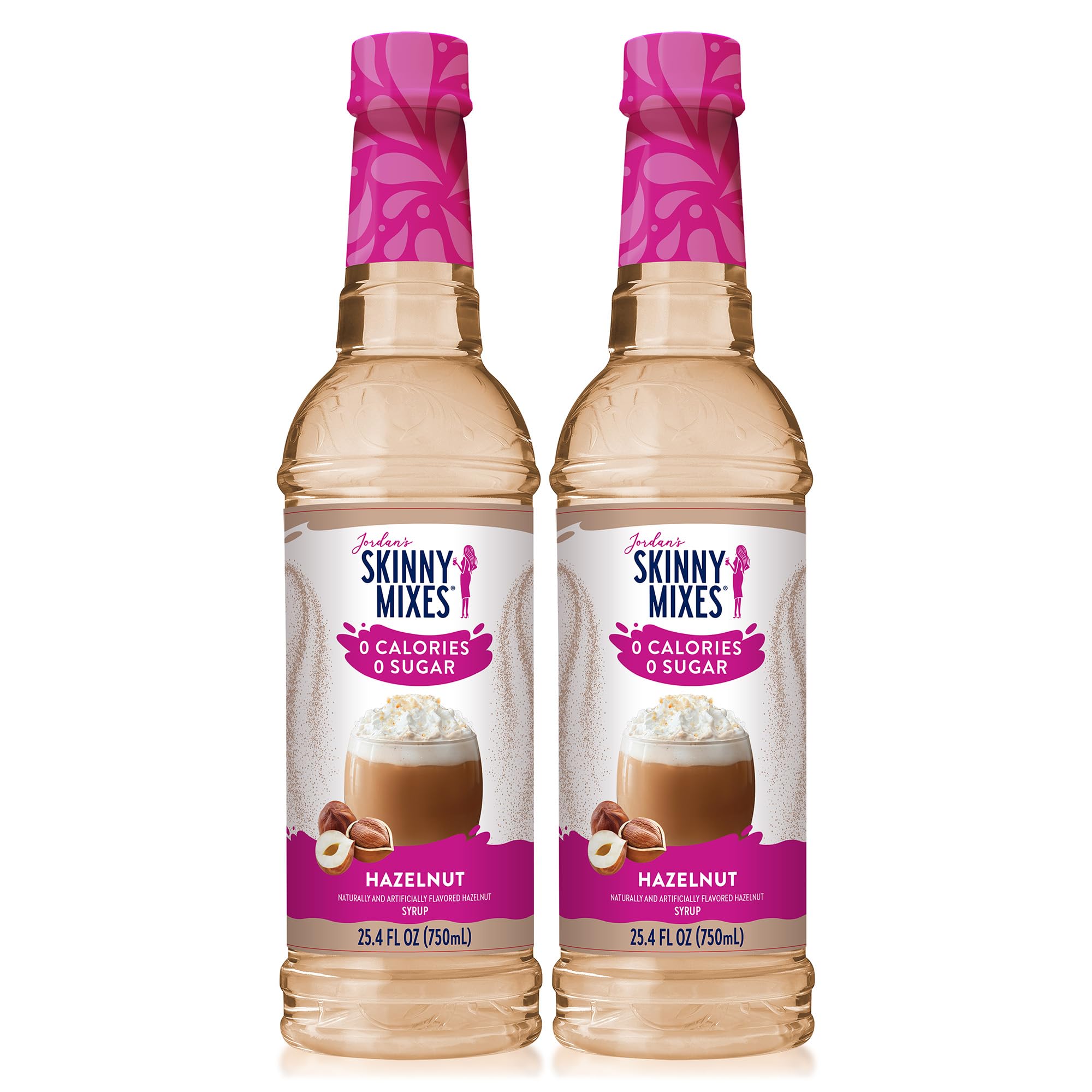 Jordan's Skinny Mixes frente del pack de 2 mostrando botellas y diseño, conveniencia inmediata