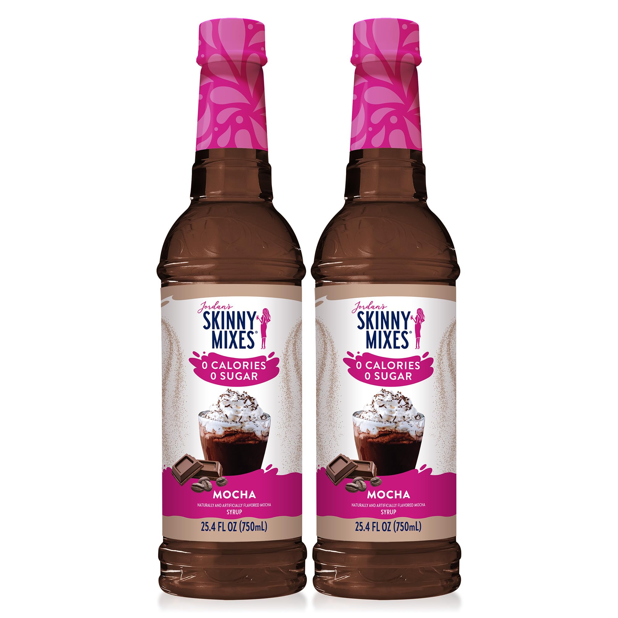 Jordan's Skinny Mixes botella frente mostrando etiqueta clara y beneficios