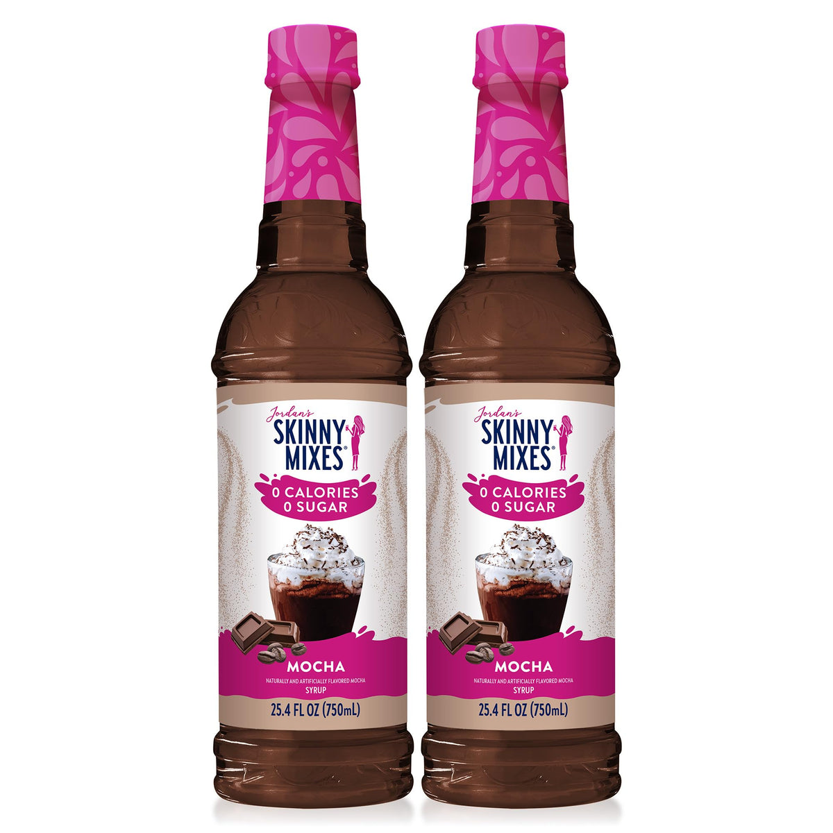 Jordan's Skinny Mixes botella frente mostrando etiqueta clara y beneficios