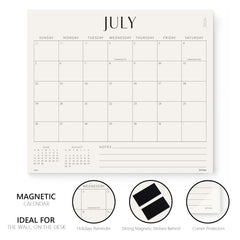 Jotsome calendario en refrigerador fijado y visible para toda la familia