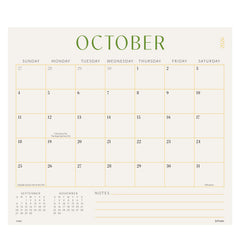 Jotsome calendario frontal pegado en refrigerador, visualización clara de meses