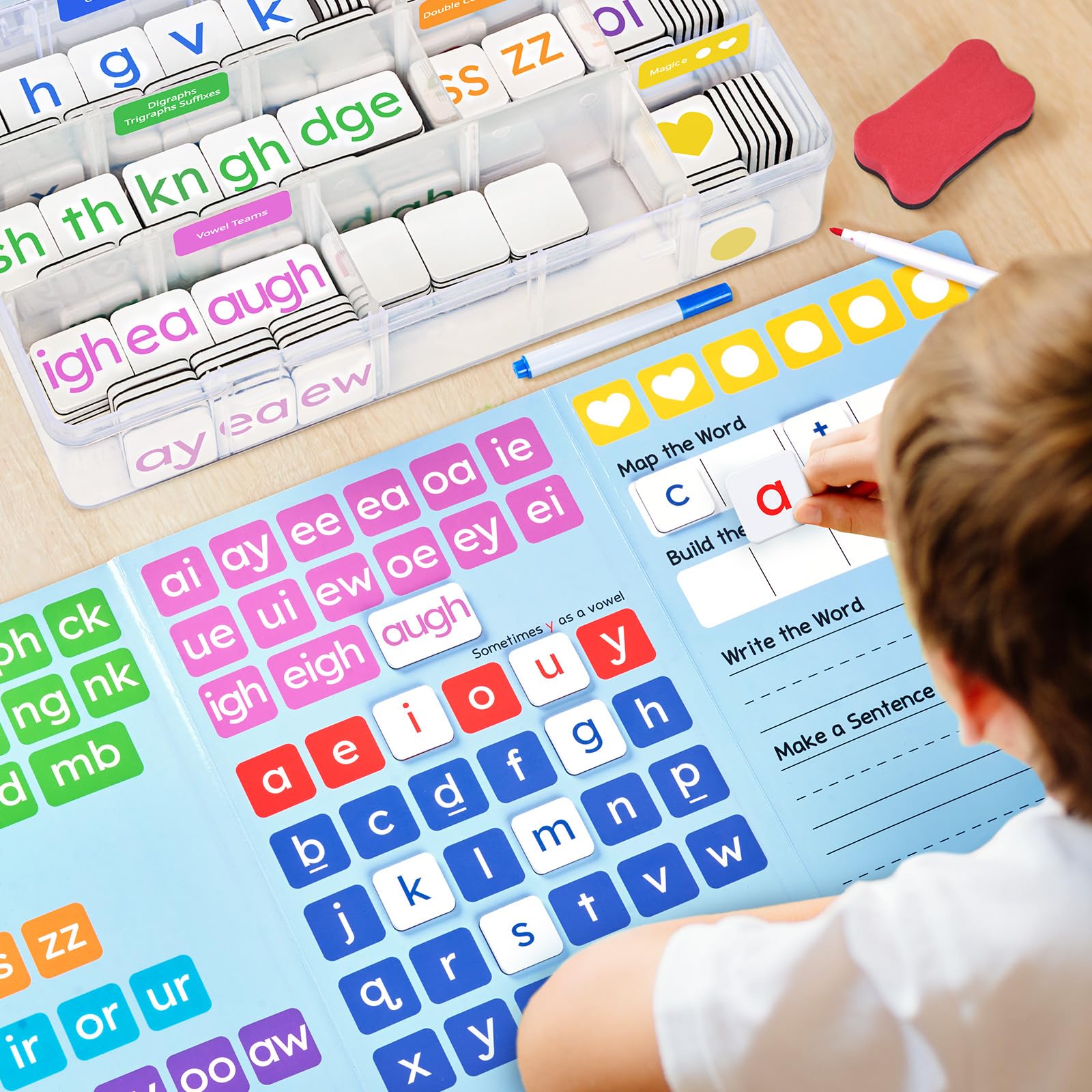 JoyCat fichas en blanco con marcas para personalizar actividades educativas