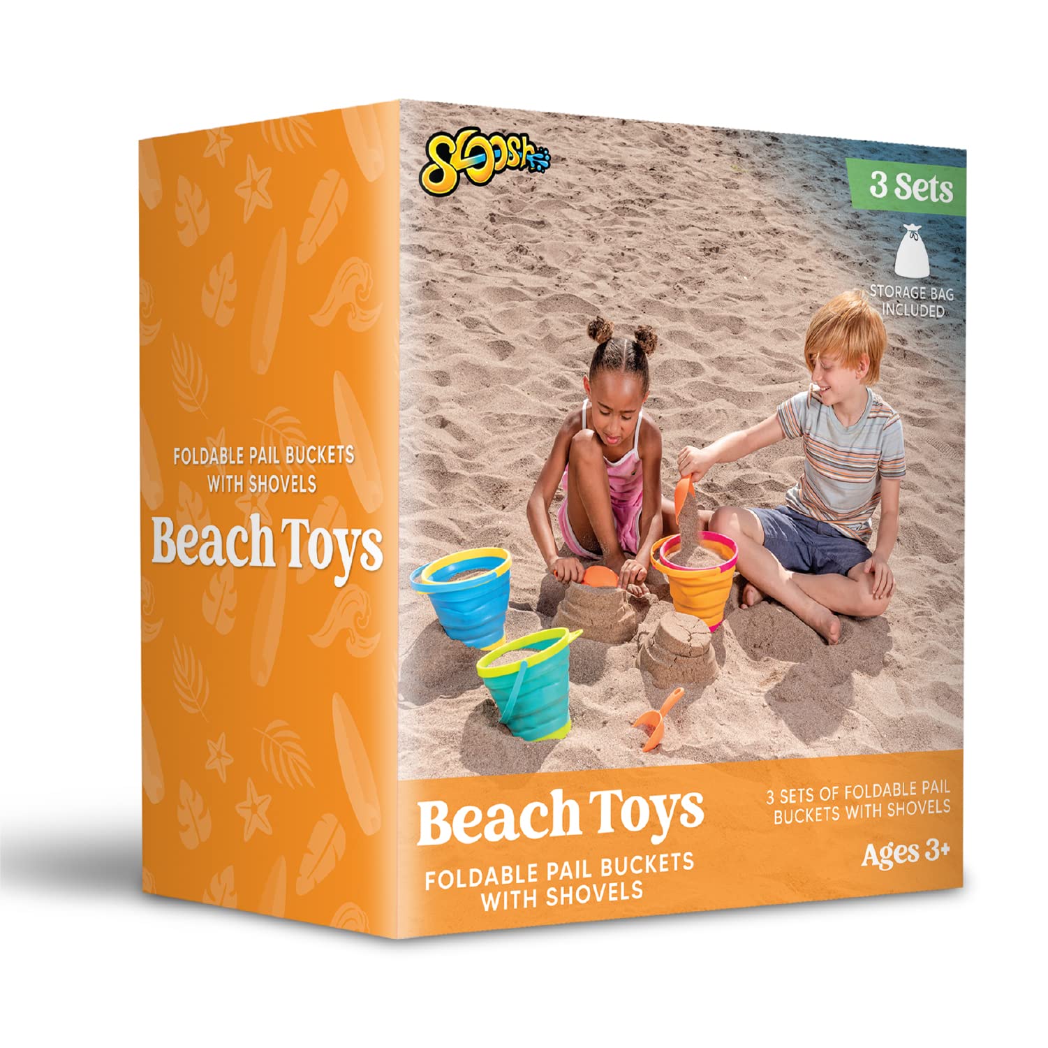 JOYIN escena de fiesta en playa con cubos como accesorios para juegos