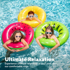 JOYIN aro inflado flotando en piscina para juegos seguros y coloridos