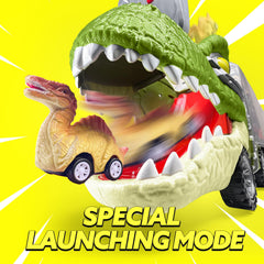 JOYIN coche pull-back con diseño dinosaurio para carreras imaginativas