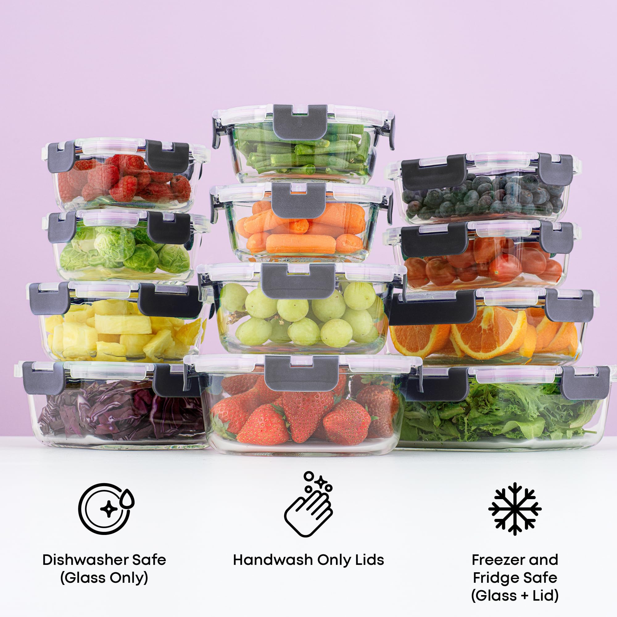 JoyJolt meal prep completo mostrando porciones listas y almacenamiento práctico