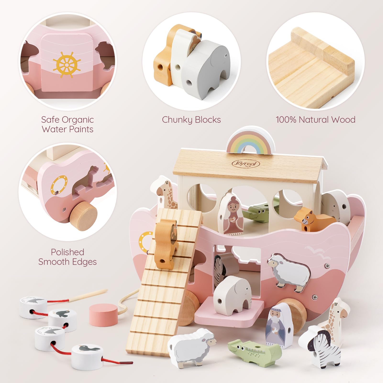 Joyreal comparación de tamaño con mano para escala y portabilidad