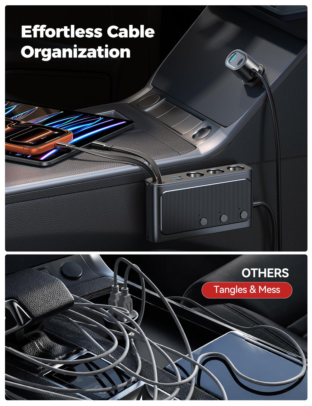 JOYROOM cables retráctiles extendidos que facilitan orden y alcance
