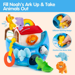 JoySpark conjunto de seis animales de peluche suaves favorece agarre y clasificación